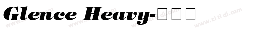 Glence Heavy字体转换
